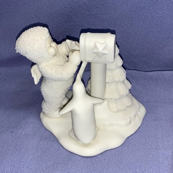 Snowbabies From Department 56 “You Didn’t Forget Me” Mailbox Tree and Penguin - Picture 2 of 6